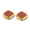 PVD Vacuum Plating Golden Tone 304 Stainless Steel Connector Charms STAS-A079-07G-01D-2