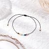 Chakra Adjustable Braided Nylon Thread Bracelets for Men Women BJEW-JB11652-02-1