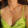 Craftdady 80Pcs 8 Colors Transparent Glass Beads GLAA-CD0001-17-9