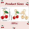 SUNNYCLUE 60Pcs Alloy Enamel Charms ENAM-SC0005-76-2