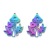 Ion Plating(IP) 201 Stainless Steel Pendant STAS-B027-20MC-2