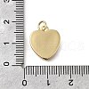 Brass Red Enamel Pendants KK-S523-14G-3