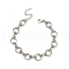 Non-Tarnish 304 Stainless Steel Rings Link Chain Bracelet BJEW-TA00334-02-1