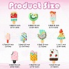 20Pcs 10 Styles Resin Cabochons CRES-YW0001-30-3