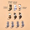 Rack Plating Alloy Enamel Pendants ENAM-YW0003-70-3