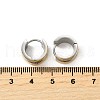304 Stainless Steel Two Tone Hoop Earrings EJEW-D308-13PG-3