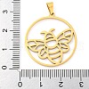 304 Stainless Steel Pendants STAS-Z076-14G-3