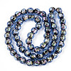 Handmade Foil Glass Beads Strands FOIL-N029-05B-2