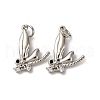Brass Micro Pave Cubic Zirconia Pendants KK-P308-39P-1
