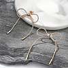 304 Stainless Steel Butterfly Stud Earrings DJEW-B108-10RG-4