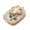 Alloy Enamel Pendants ENAM-K076-02D-G-2