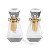Natural Quartz Crystal Perfume Bottle Pendants G-A026-13A-2