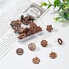  36Pcs 6 Style Walnut Wood Stud Earring Findings MAK-NB0001-11-6