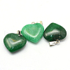 Heart Natural Malaysia Jade Pendants G-Q438-19-2