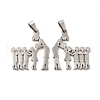 Non-Tarnish Mother's Day/Teachers' Day 201 Stainless Steel Pendants STAS-K251-020P-1