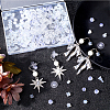 SOFPLATE 240Pcs 6 Styles Eco-Friendly Silicone Full-covered Ear Nuts FIND-SP0001-17-4