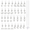 16 Pairs 8 Styles Blank Glass Dome Dangle Earrings EJEW-AB00007-1