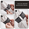 Cloth Elastic Adjustable Armbands Sleeve Bands with Iron Findings AJEW-WH0534-01-3