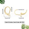 Unicraftale 160Pcs 2 Style 304 Stainless Steel Leverback Earring Findings STAS-UN0036-44-5