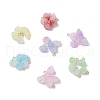 Acrylic Lotus Pendants PALLOY-JF02712-S-1