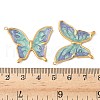 304 Stainless Steel Enamel Pendants STAS-V015-61C-G-3