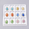 Handmade Gold Sand Lampwork Pendants LAMP-S189-01A-B-1