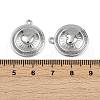 304 Stainless Steel Pendants STAS-D363-02P-3