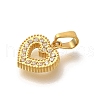 Ion Plating(IP) 304 Stainless Steel Micro Pave Cubic Zirconia Pendants STAS-H228-04G-04-2