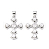 Eco-Friendly Brass Micro Pave Cubic Zirconia Pendants KK-F845-42P-2
