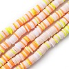 Handmade Polymer Clay Beads Strands CLAY-R089-6mm-T02B-52-1