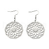 Tarnish Resistant 201 Stainless Steel Dangle Earrings STAS-S105-JN606-1-1
