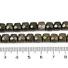 Natural Epidote with Pyrite Beads Strands G-H078-C41-6mm-5