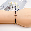 Alloy Cross Link Bracelets for Men Women WGE4022-09-1