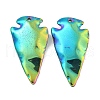Electroplated Synthetic Non-Magnetic Hematite Pendants G-C136-03-2