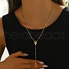 Stainless Steel Rosary Bead Necklaces SM3899-1-1
