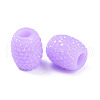 Opaque Resin European Jelly Colored Beads RESI-B025-02A-01-2
