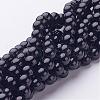 Natural Mashan Jade Round Beads Strands G-D263-6mm-XS32-1