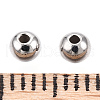 Rhodium Plated 925 Sterling Silver Beads STER-T007-12P-3