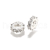 Brass Micro Pave Clear Cubic Zirconia Beads KK-K300-02C-S-1