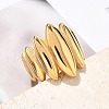 304 Stainless Steel Horse Eye Finger Rings RJEW-Q012-06G-3