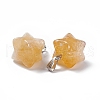 Natural Citrine Pendants G-C002-02G-4