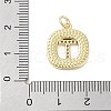 Rack Plating Brass Micro Pave Clear Cubic Zirconia Pendants KK-E102-33G-T-3