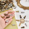   90Pcs 6 Styles Tibetan Style Apetalous Alloy Bead Cone FIND-PH0021-18-3