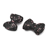 Bowknot Shape Polymer Clay Rhinestone Beads CLAY-NH0001-05D-2