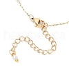 304 Stainless Steel & ABS Imitation Pearl Chain Anklets for Women AJEW-AN00689-4