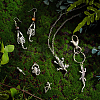   60Pcs 6 Style Tibetan Style Alloy Pendants TIBEP-PH0001-36-3