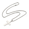 201 Stainless Steel Pendant Necklaces for Man NJEW-Q336-03C-P-5
