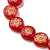 Handmade Millefiori Lampwork Beads Strands LAMP-G164-04B-3