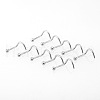 5Pcs 316L Surgical Stainless Steel Round Ball Fishtail Nose Rings WGE39F7-01-5