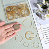SOFPLATE 100pcs 5 Styles Brass Linking Rings KK-SP0002-19-3